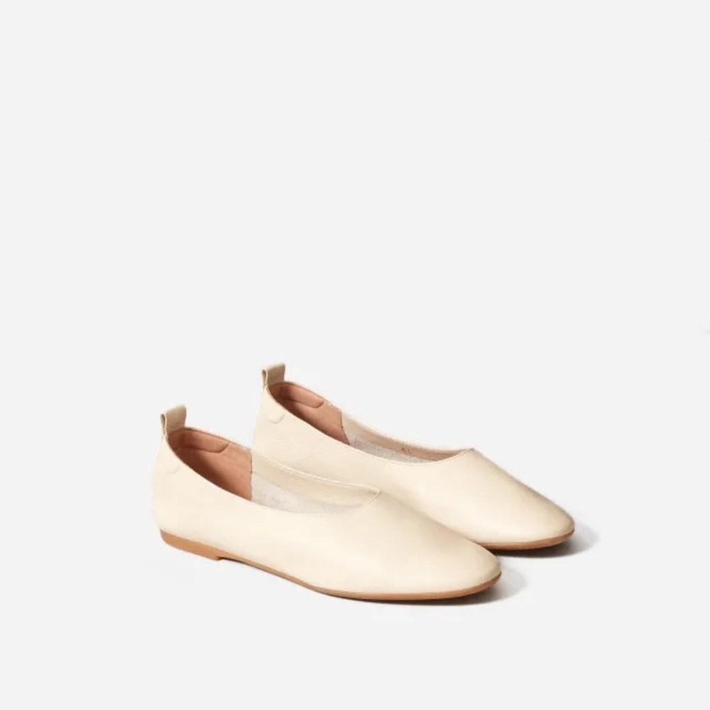 Everlane The Italian Leather Day Glove, Cream, 7.5